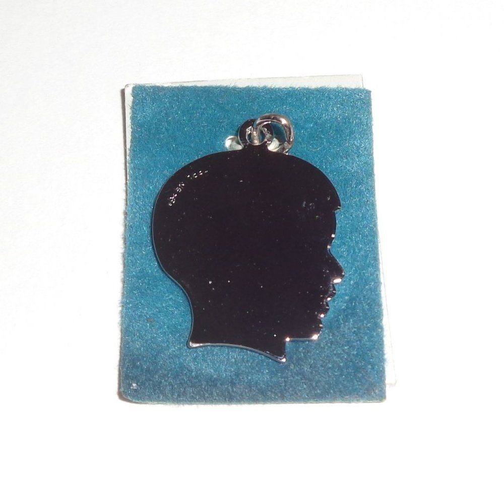 Sterling Silver Boy Profile Charm Pendent Engravable